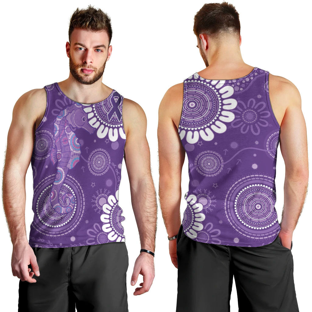 Sea Horse Australia Epilepsy Support Men Tank Top