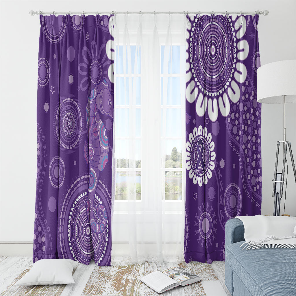 Sea Horse Australia Epilepsy Support Window Curtain