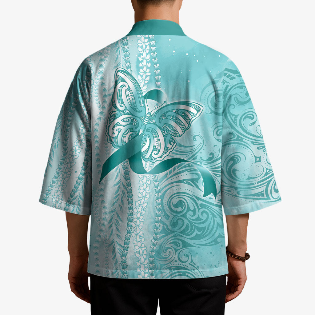 Hawaii PTSD Support Healing From Trauma Kimono Maile Pikake Lokelani Crown Flower Lei Inspired