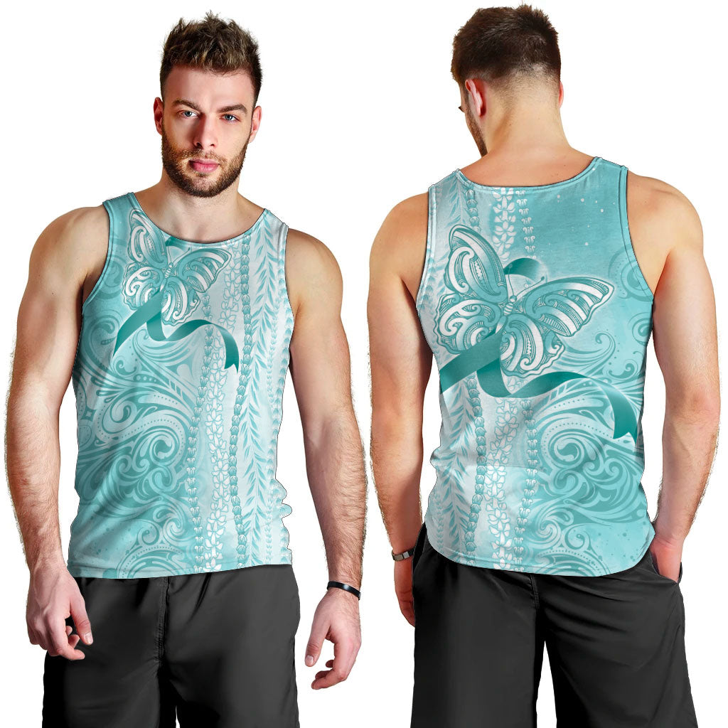 Hawaii PTSD Support Healing From Trauma Men Tank Top Maile Pikake Lokelani Crown Flower Lei Inspired