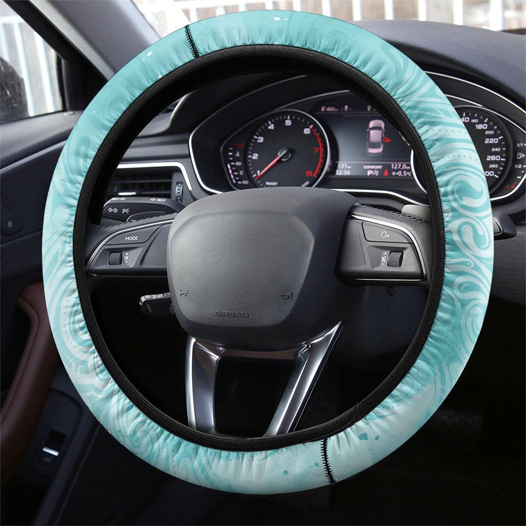 Hawaii PTSD Support Healing From Trauma Steering Wheel Cover Maile Pikake Lokelani Crown Flower Lei Inspired