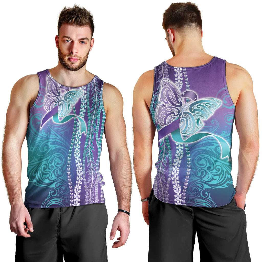You Matter Suicide Prevention Support Men Tank Top Maile Pikake Lokelani Crown Flower Lei Inspired