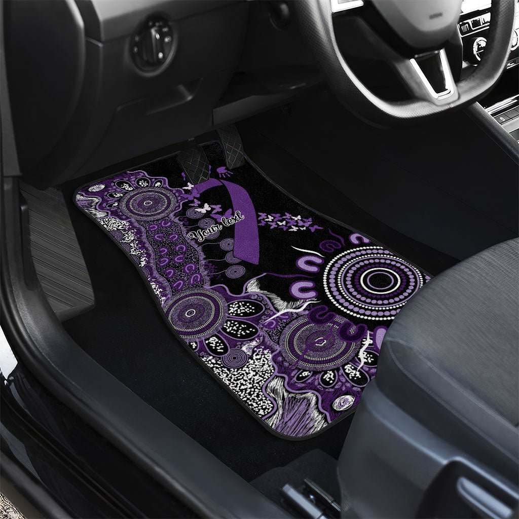 Memories Matter Alzheimers Support Personalised Car Mats Aboriginal Ribbon Dot Painting