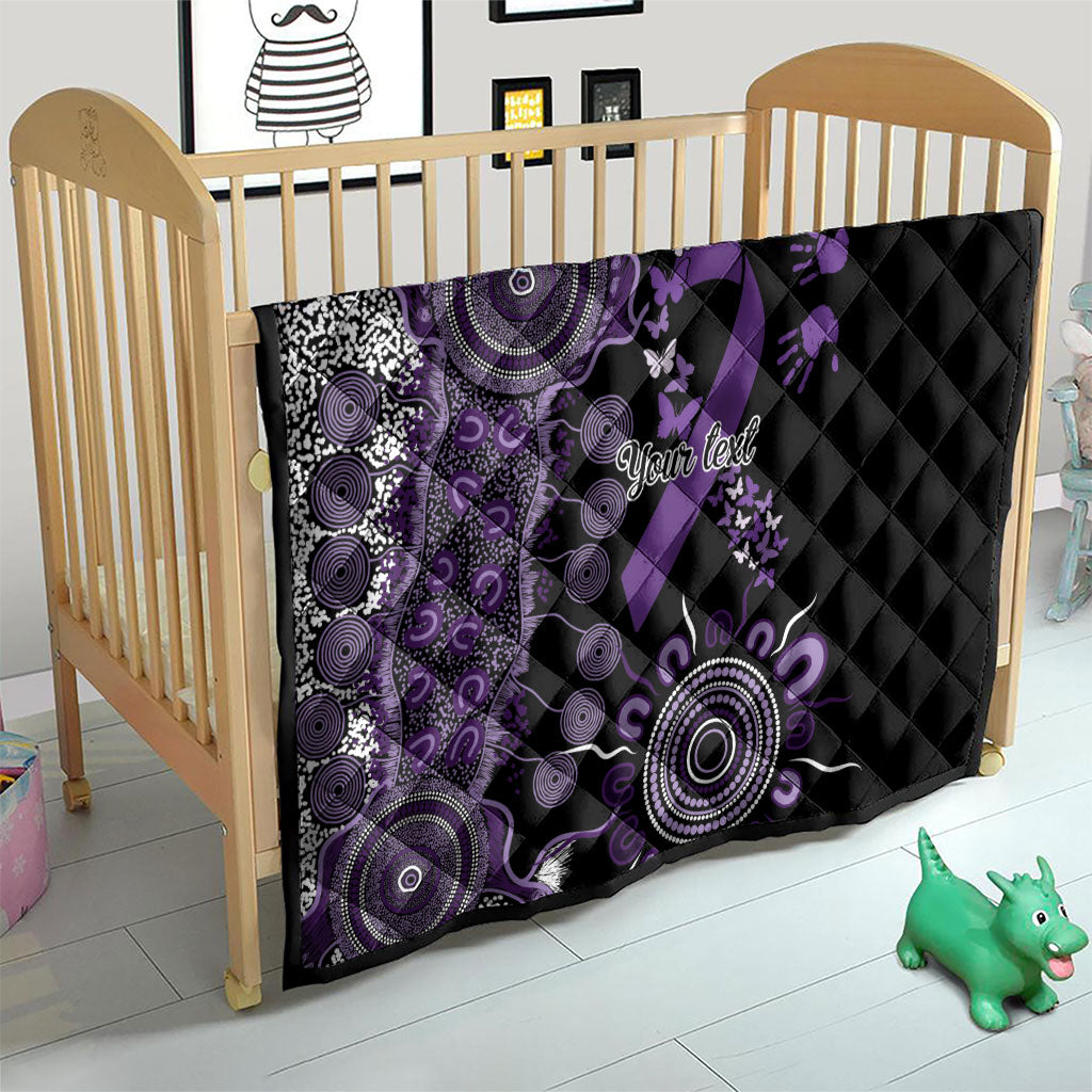 Memories Matter Alzheimers Support Personalised Quilt Aboriginal Ribbon Dot Painting