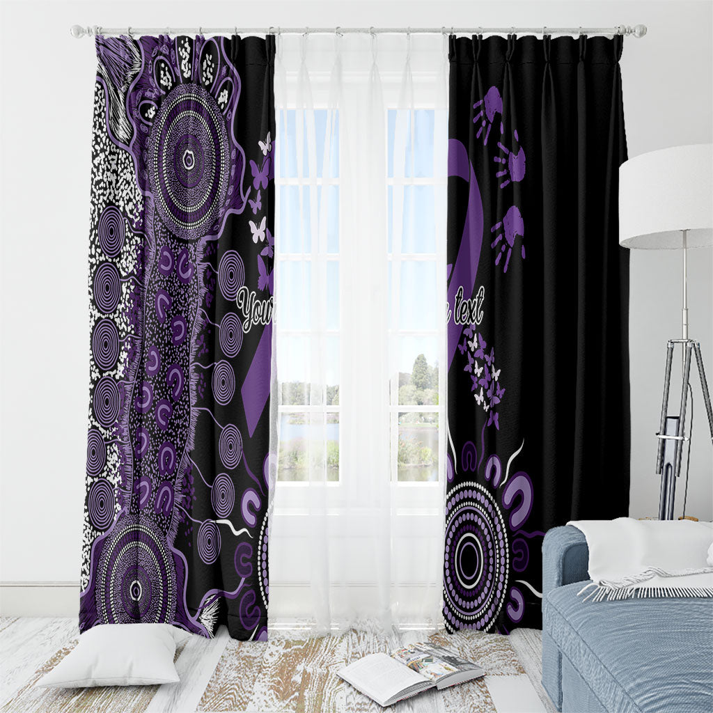 Memories Matter Alzheimers Support Personalised Window Curtain Aboriginal Ribbon Dot Painting