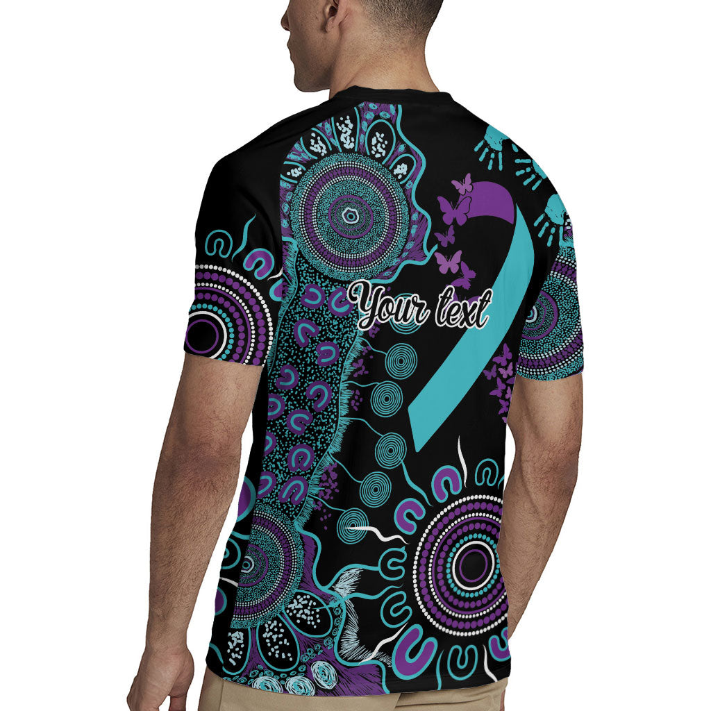 Australia You Matter Suicide Prevention Support Personalised Rugby Jersey Aboriginal Ribbon Dot Painting