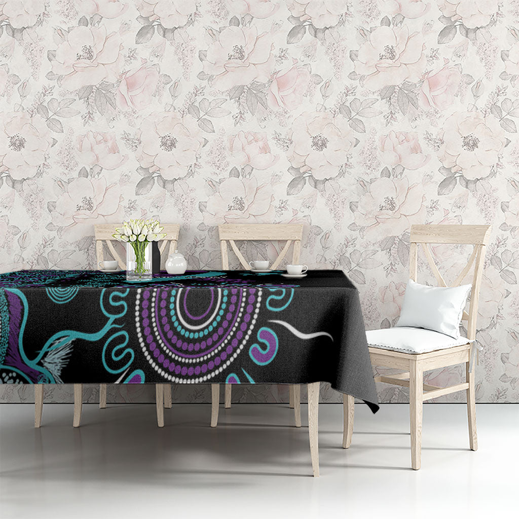 Australia You Matter Suicide Prevention Support Personalised Tablecloth Aboriginal Ribbon Dot Painting