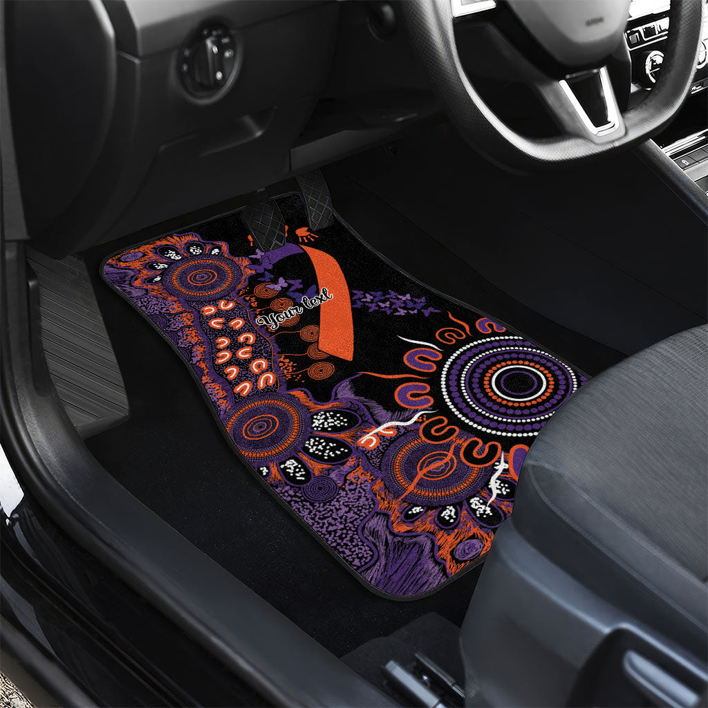 Australia Psoriasis Support Personalised Car Mats Aboriginal Ribbon Dot Painting