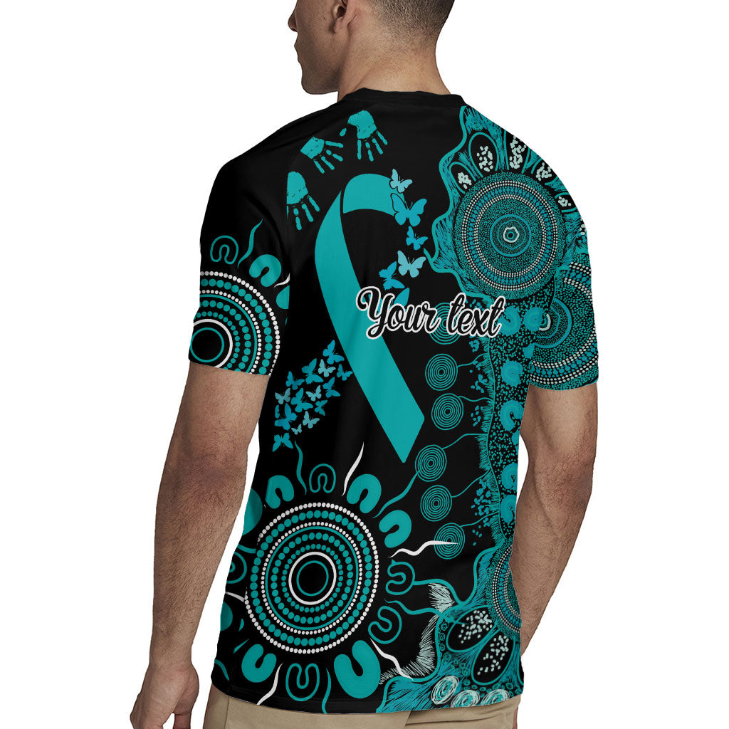 Australia PTSD Support Healing From Trauma Personalised Rugby Jersey Aboriginal Ribbon Dot Painting