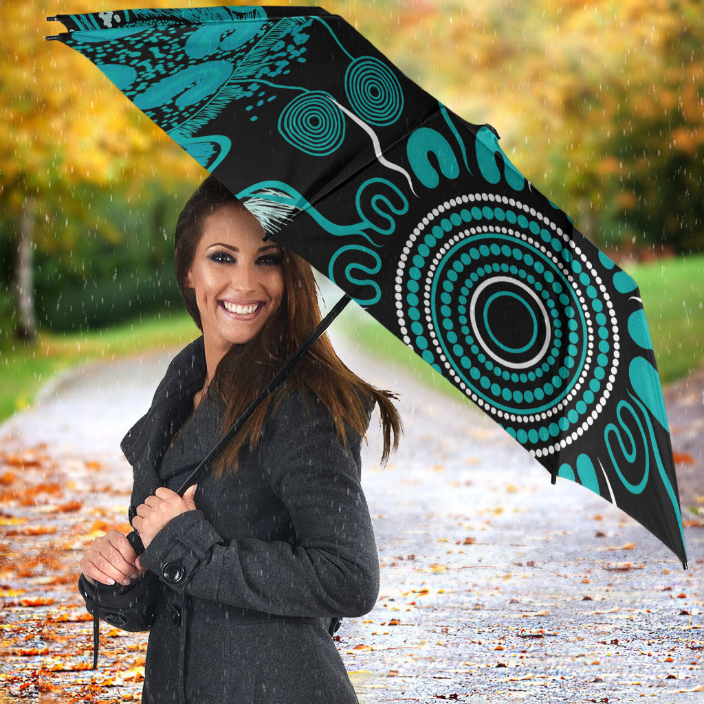 Australia PTSD Support Healing From Trauma Personalised Umbrella Aboriginal Ribbon Dot Painting
