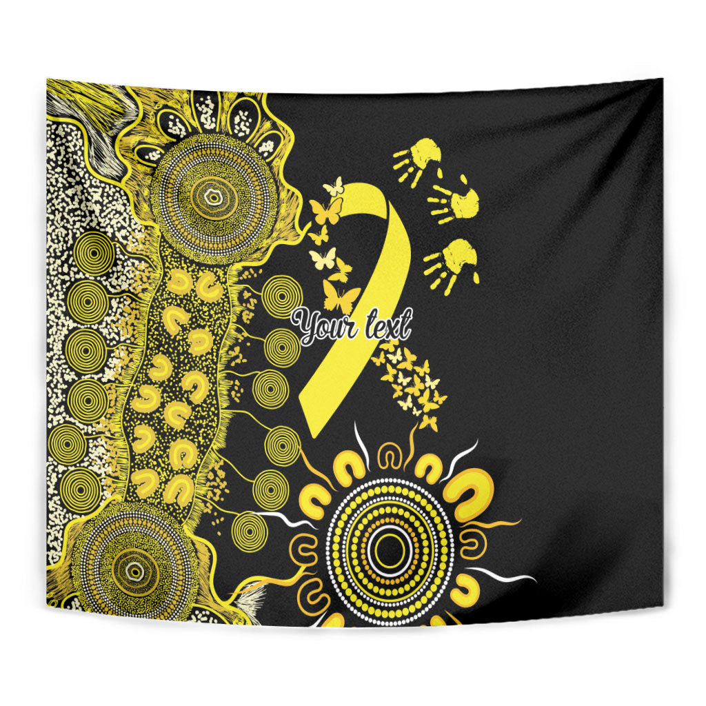 Sarcoma Support Rare Cancer Strength Personalised Tapestry Aboriginal Ribbon Dot Painting