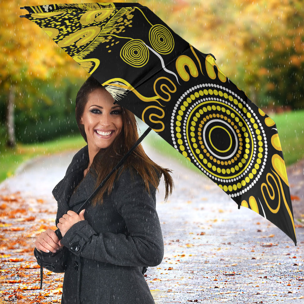 Sarcoma Support Rare Cancer Strength Personalised Umbrella Aboriginal Ribbon Dot Painting