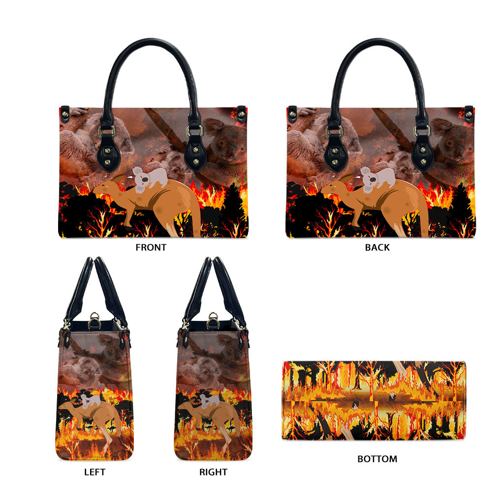Save Wildlife Australia Leather Bag Australia Bushfire Recovery Wildlife Support