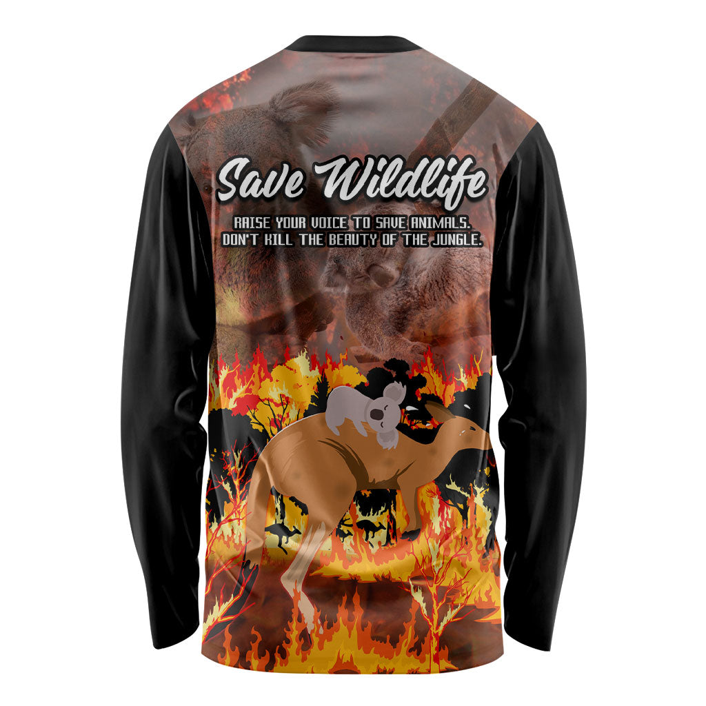 Save Wildlife Australia Long Sleeve Shirt Australia Bushfire Recovery Wildlife Support