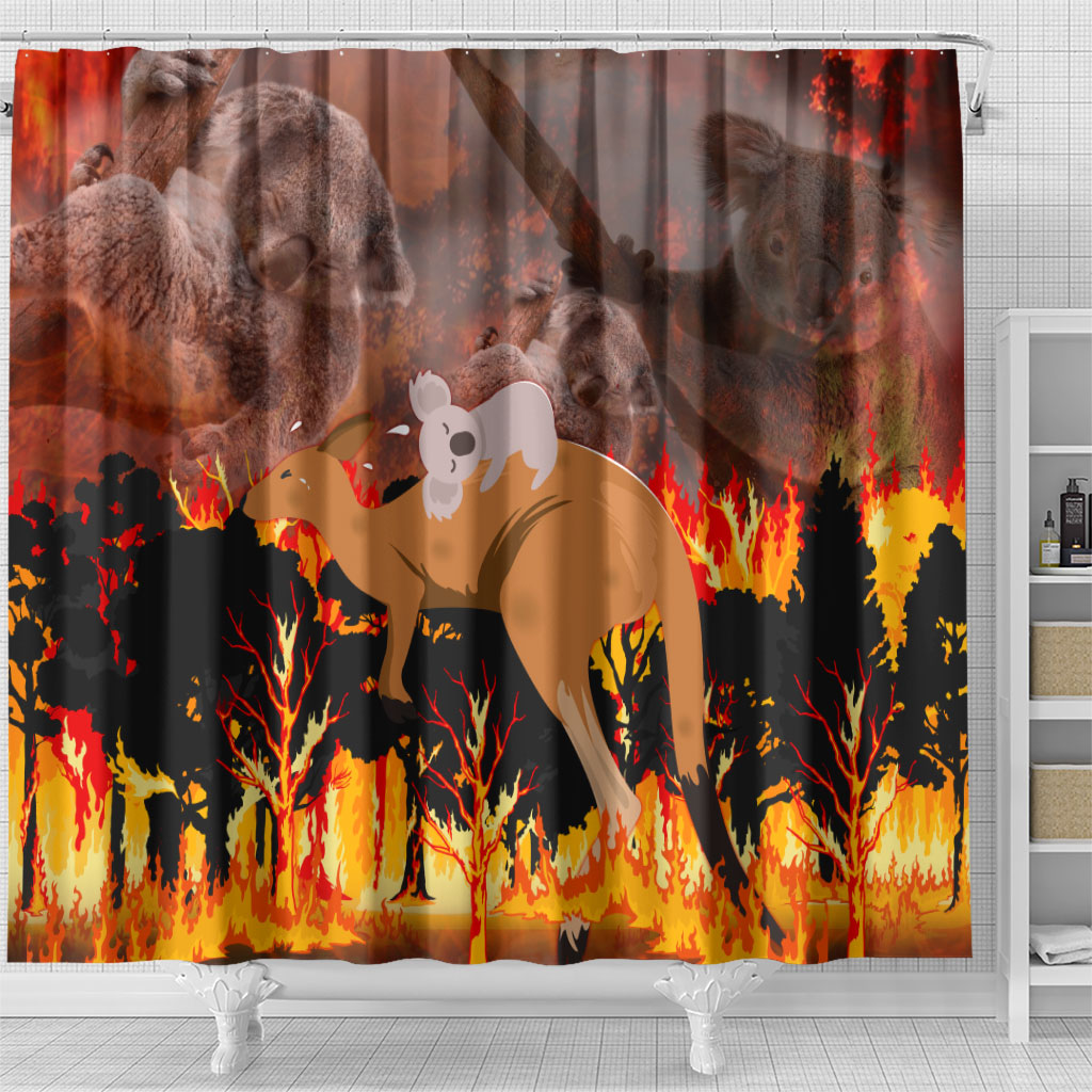 Save Wildlife Australia Shower Curtain Australia Bushfire Recovery Wildlife Support