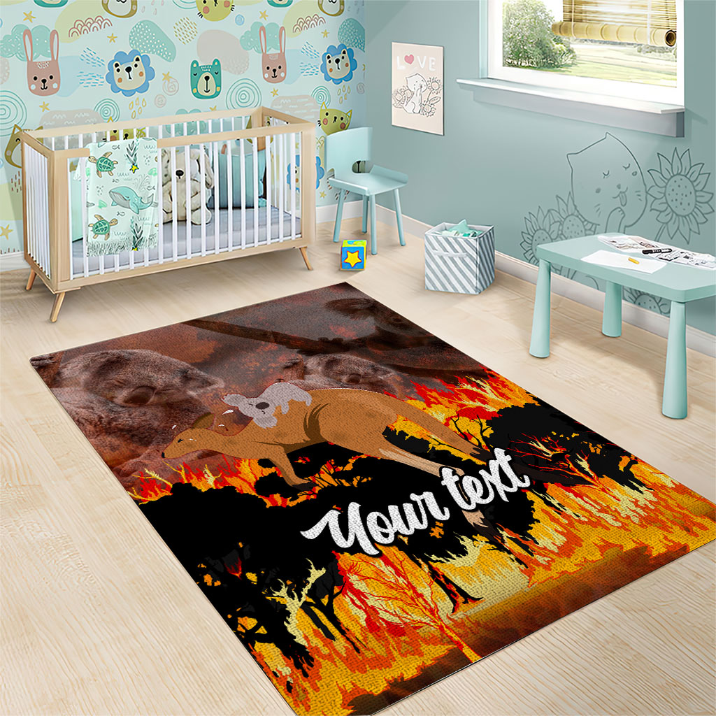 Personalised Save Wildlife Australia Area Rug Australia Bushfire Recovery Wildlife Support