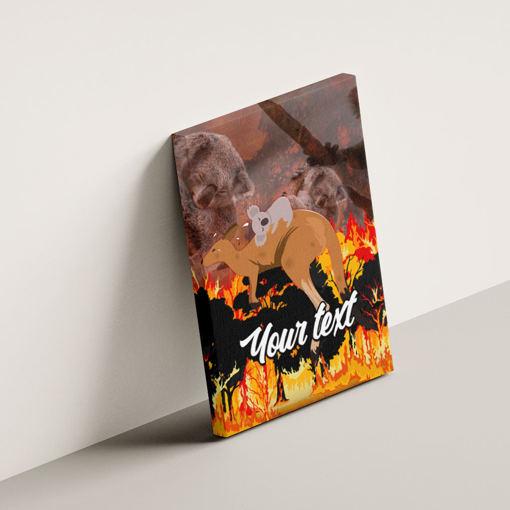 Personalised Save Wildlife Australia Canvas Wall Art Australia Bushfire Recovery Wildlife Support