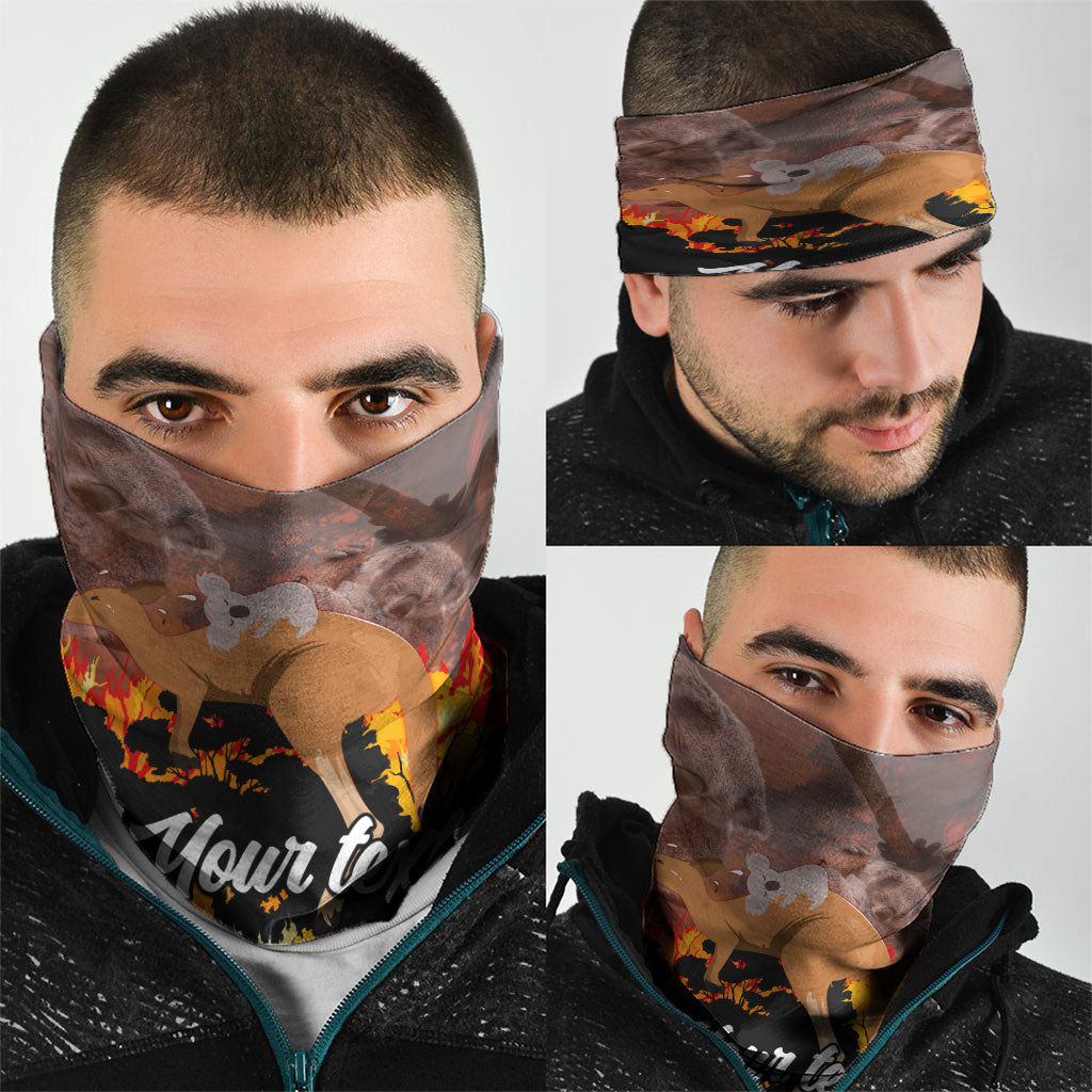Personalised Save Wildlife Australia Neck Gaiter Australia Bushfire Recovery Wildlife Support
