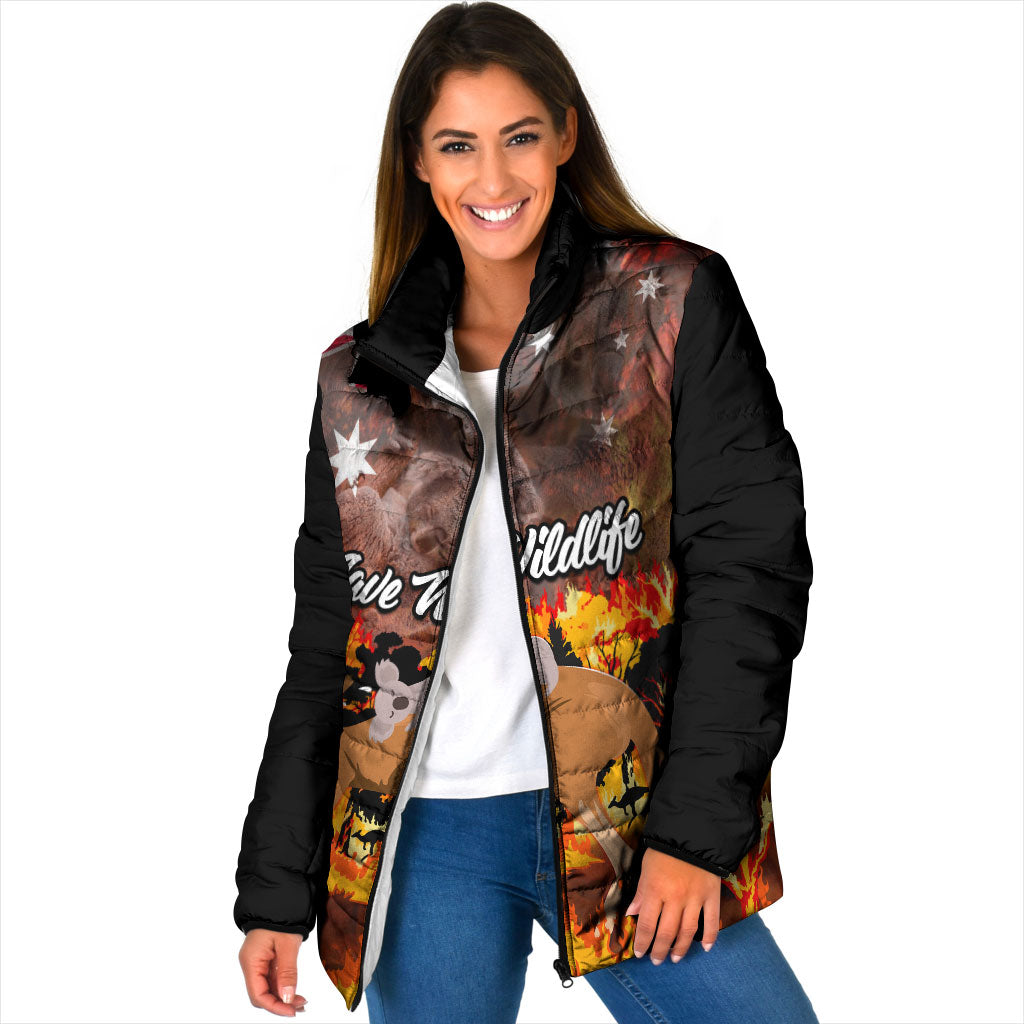 Personalised Save Wildlife Australia Padded Jacket Australia Bushfire Recovery Wildlife Support
