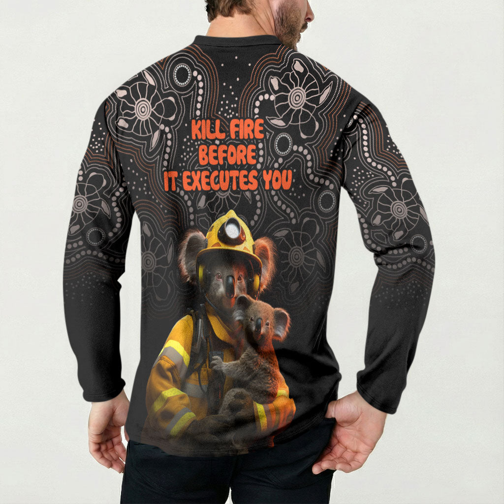 Paws For Australia Button Sweatshirt Bushfire Wildlife Support Indigenous Aboriginal