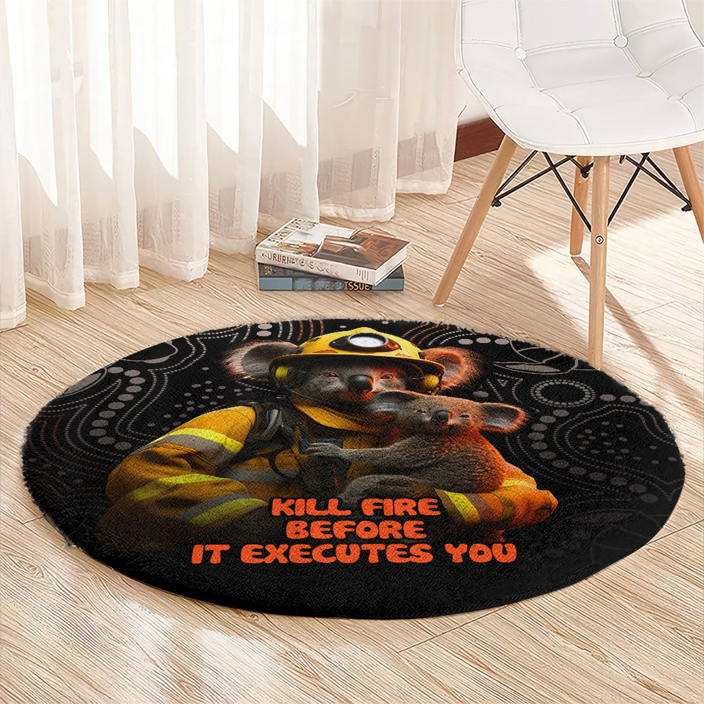 Paws For Australia Round Carpet Bushfire Wildlife Support Indigenous Aboriginal
