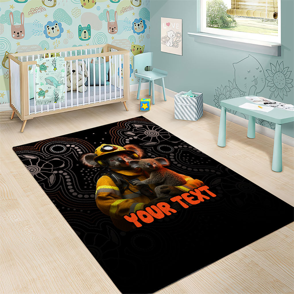 Personalised Paws For Australia Area Rug Bushfire Wildlife Support Indigenous Aboriginal