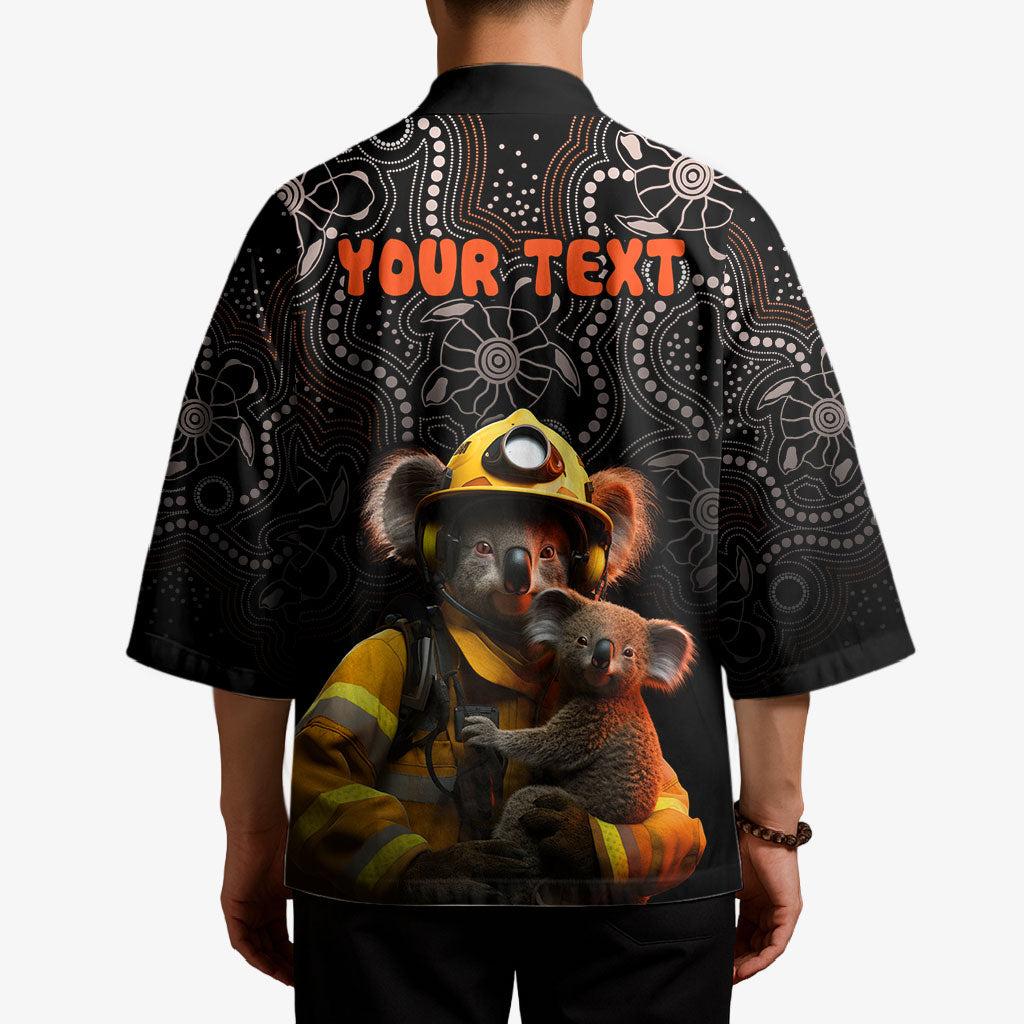 Personalised Paws For Australia Kimono Bushfire Wildlife Support Indigenous Aboriginal