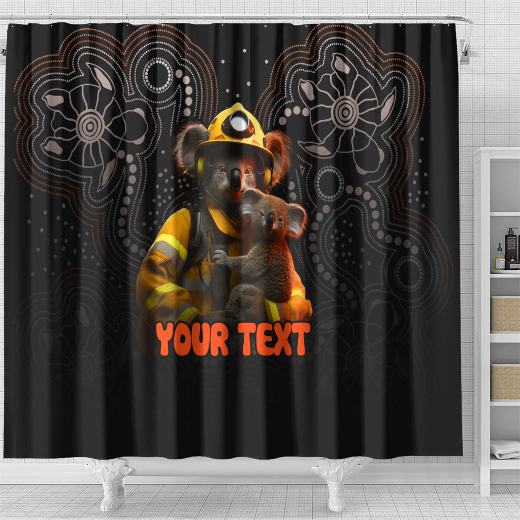 Personalised Paws For Australia Shower Curtain Bushfire Wildlife Support Indigenous Aboriginal