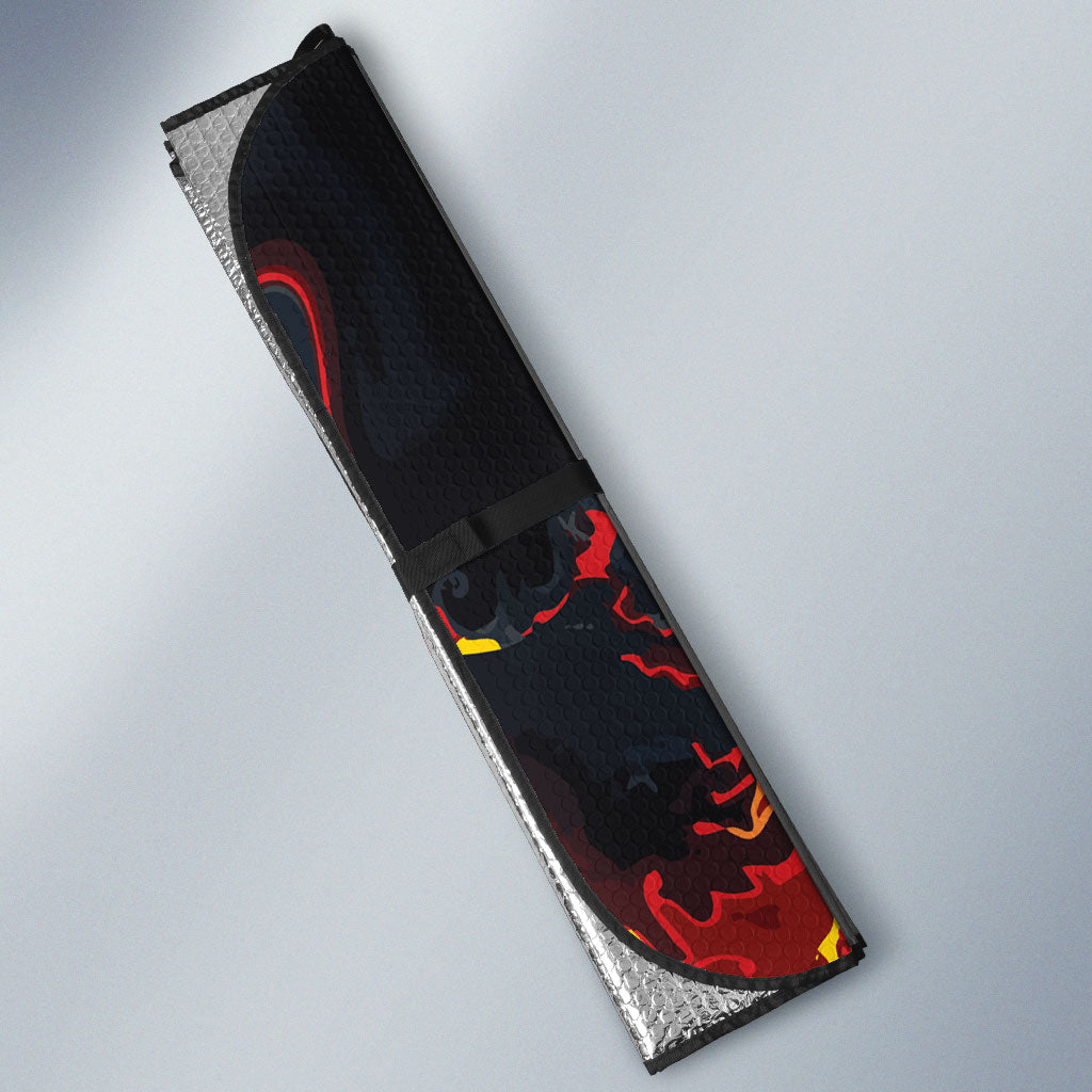 Australia Bushfire Aboriginal Personalised Auto Sun Shade Fire Dreaming Healing Country