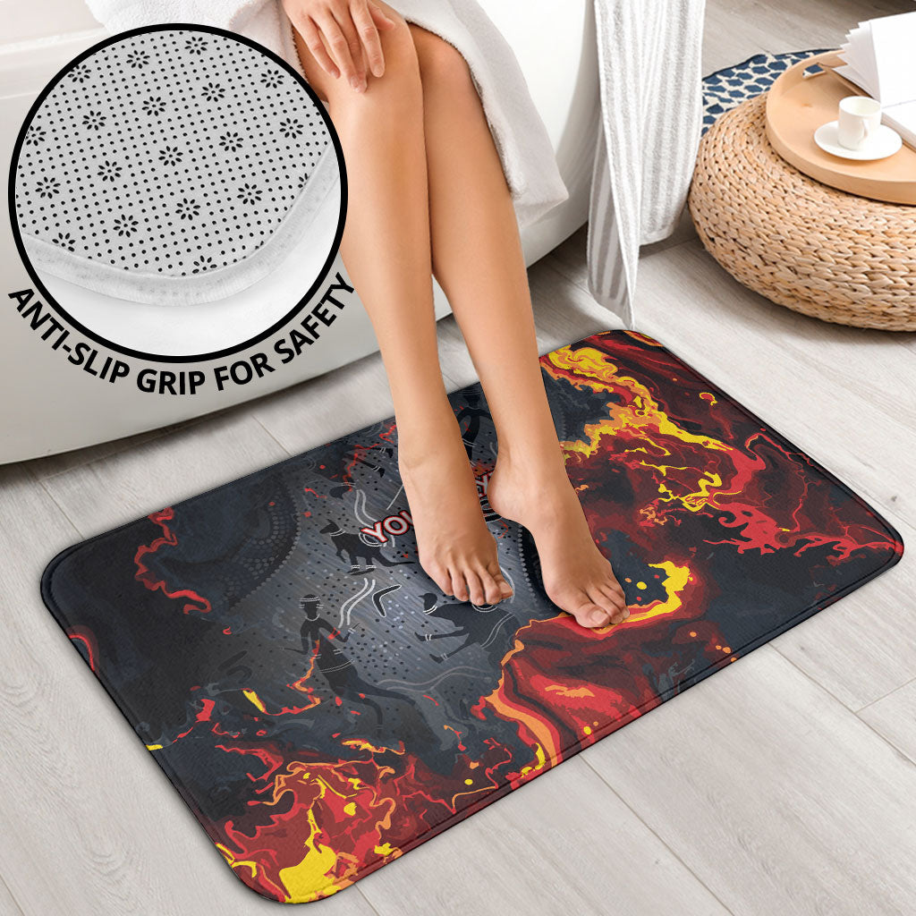 Australia Bushfire Aboriginal Personalised Bathroom Set Fire Dreaming Healing Country