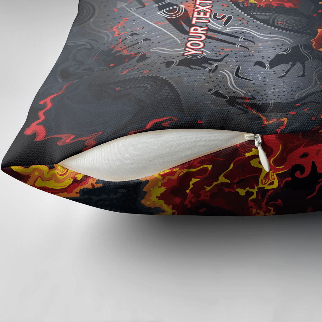 Australia Bushfire Aboriginal Personalised Pillow Cover Fire Dreaming Healing Country