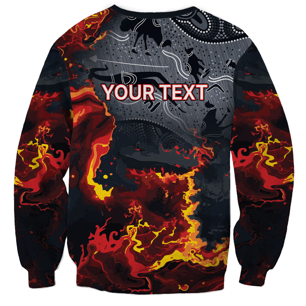 Australia Bushfire Aboriginal Personalised Sweatshirt Fire Dreaming Healing Country
