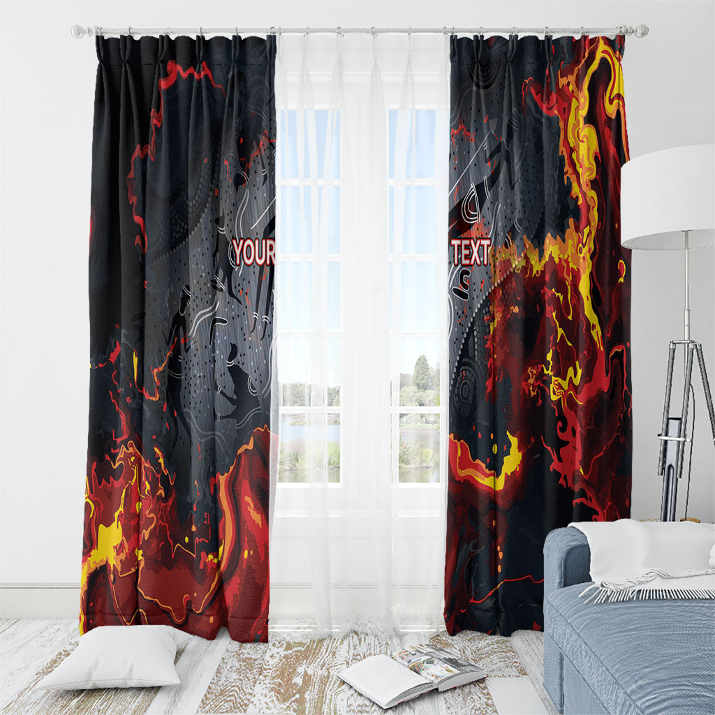 Australia Bushfire Aboriginal Personalised Window Curtain Fire Dreaming Healing Country