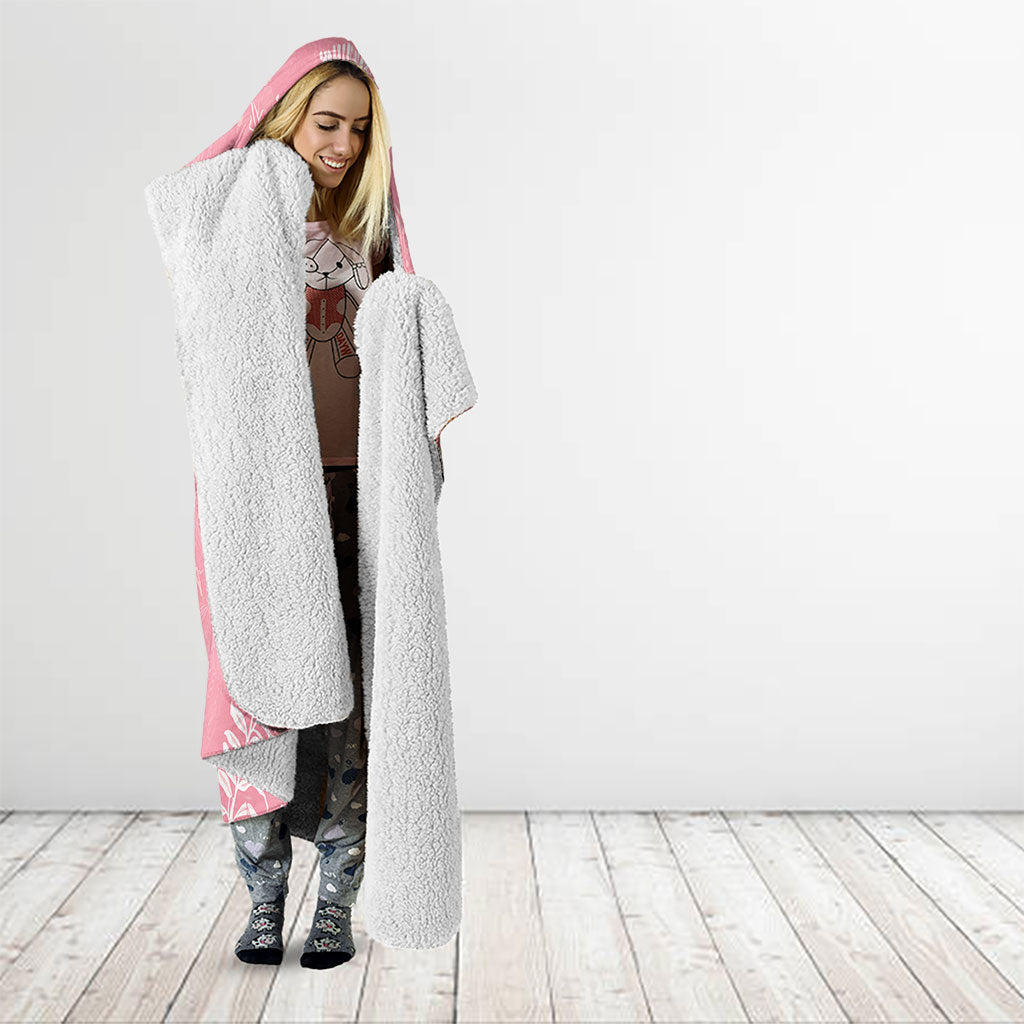 Personalised Galah Cockatoo Fighting in Pink Hooded Blanket Australian Breast Cancer Support Spirit