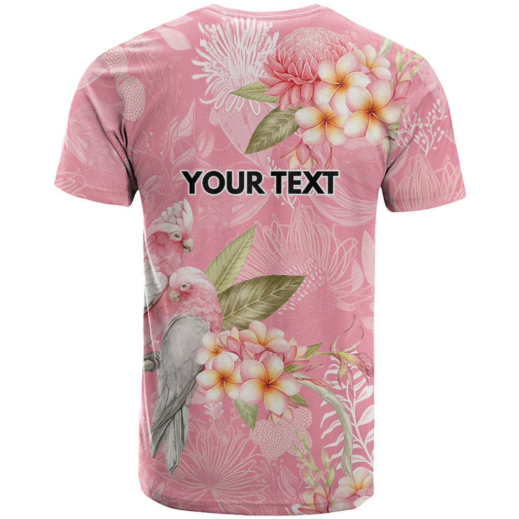 Personalised Galah Cockatoo Fighting in Pink T Shirt Australian Breast Cancer Support Spirit