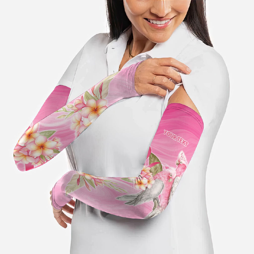 Personalised I Wear Pink For The Fight Arm Sleeves Australian Breast Cancer Support Spirit