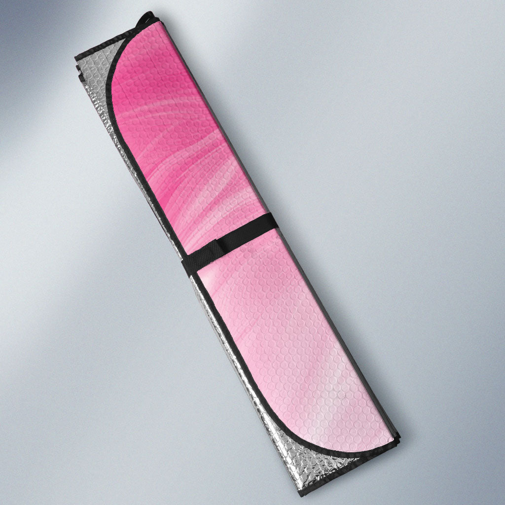 Personalised I Wear Pink For The Fight Auto Sun Shade Australian Breast Cancer Support Spirit