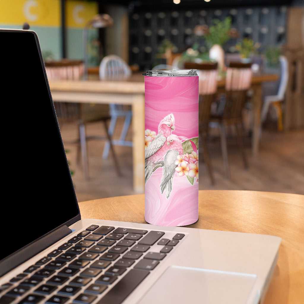 Personalised I Wear Pink For The Fight Skinny Tumbler Australian Breast Cancer Support Spirit