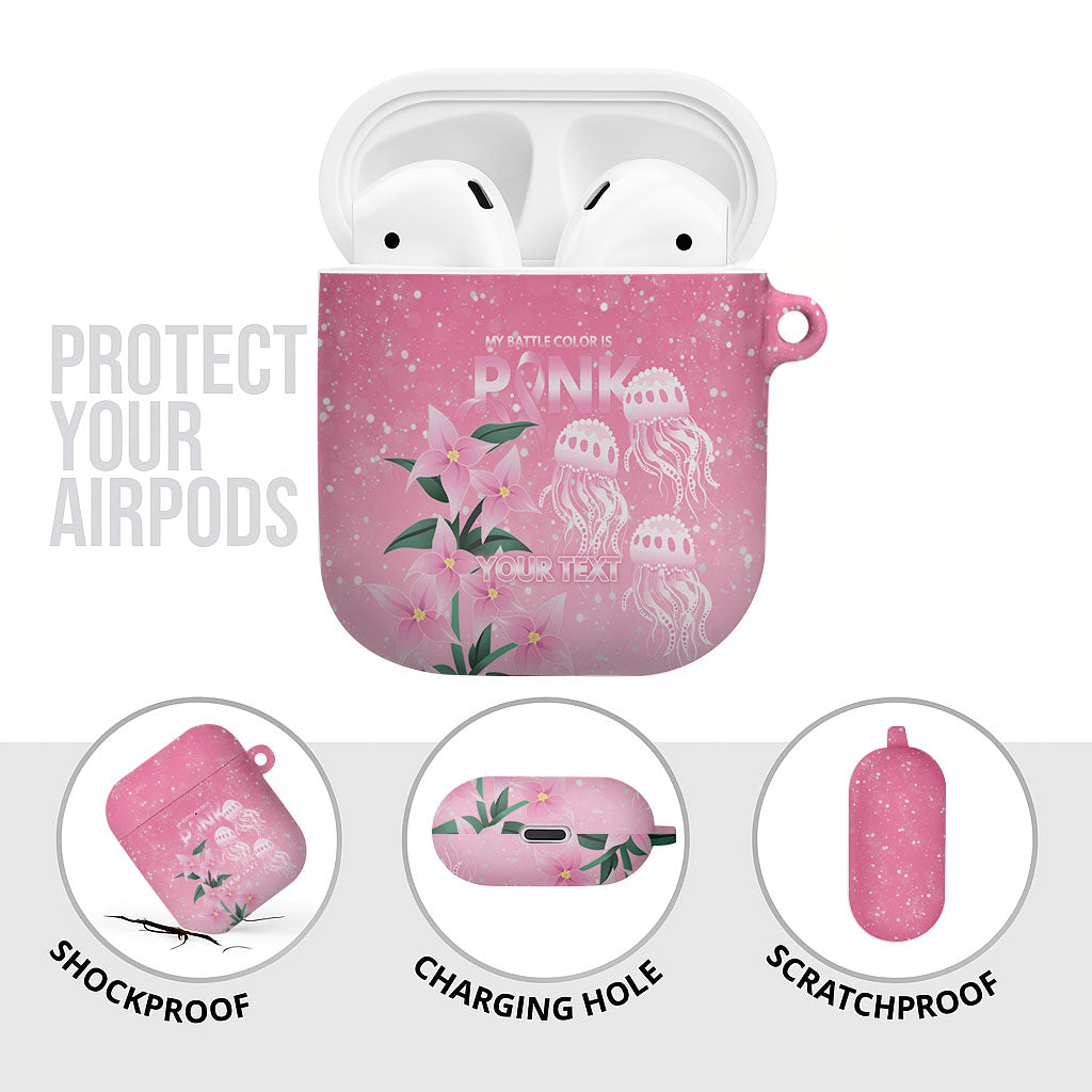 Personalised Pink Boronia of Hope AirPods Case Australia’s Fight Against Breast Cancer Support