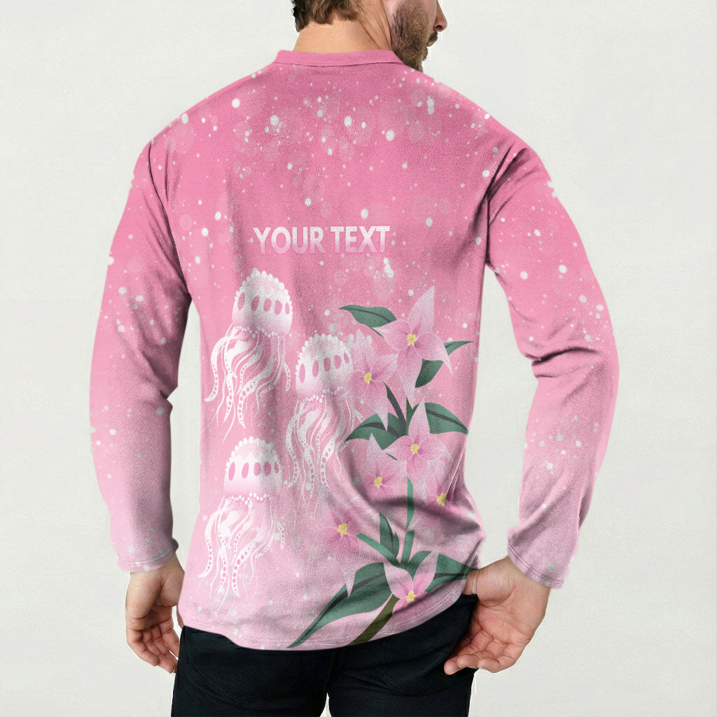 Personalised Pink Boronia of Hope Button Sweatshirt Australia’s Fight Against Breast Cancer Support