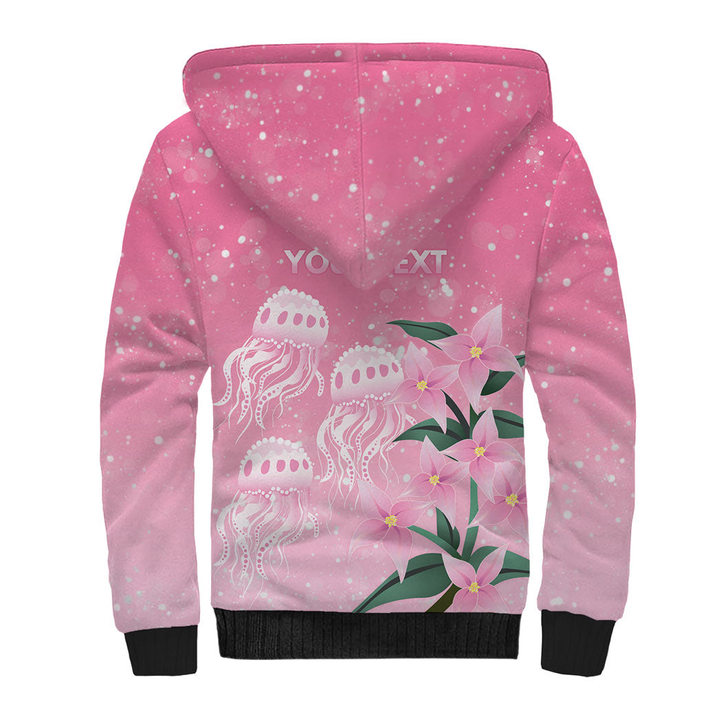 Personalised Pink Boronia of Hope Sherpa Hoodie Australia’s Fight Against Breast Cancer Support