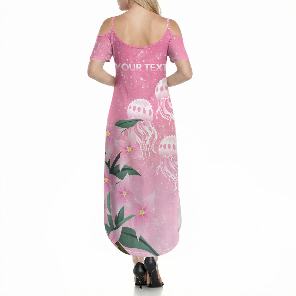 Personalised Pink Boronia of Hope Summer Maxi Dress Australia’s Fight Against Breast Cancer Support