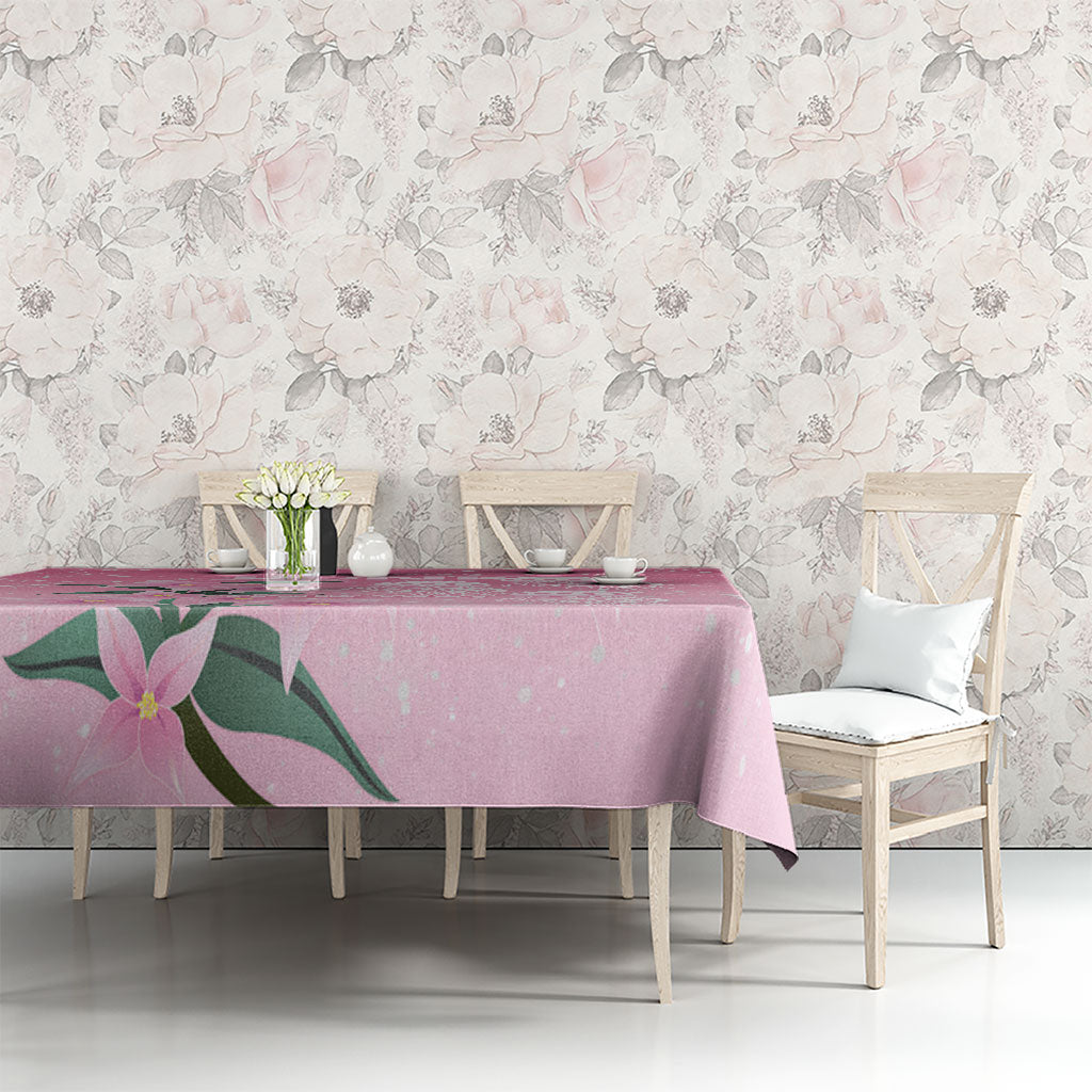 Personalised Pink Boronia of Hope Tablecloth Australia’s Fight Against Breast Cancer Support