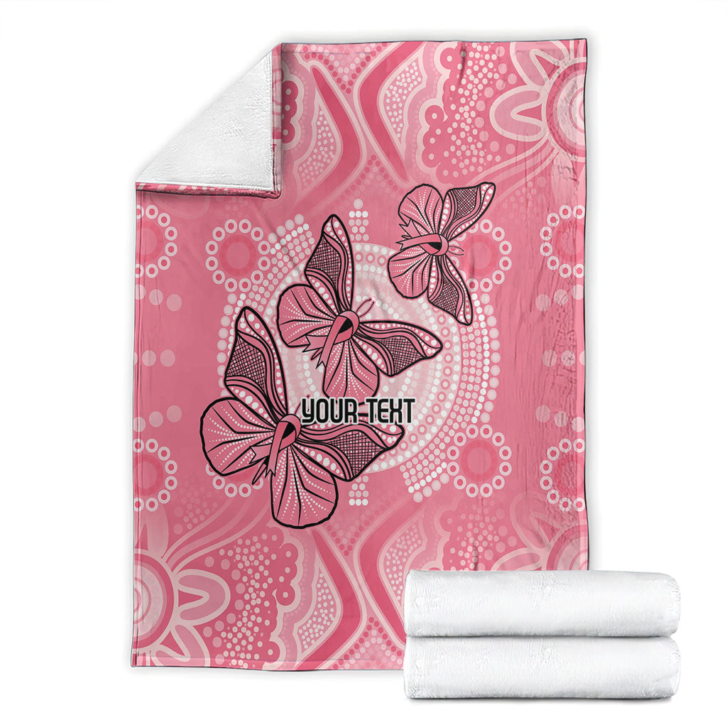 Personalized Pink Butterfly Spirit Blanket Australia’s Breast Cancer Support