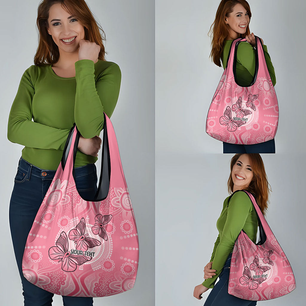 Personalized Pink Butterfly Spirit Grocery Bag Australia’s Breast Cancer Support