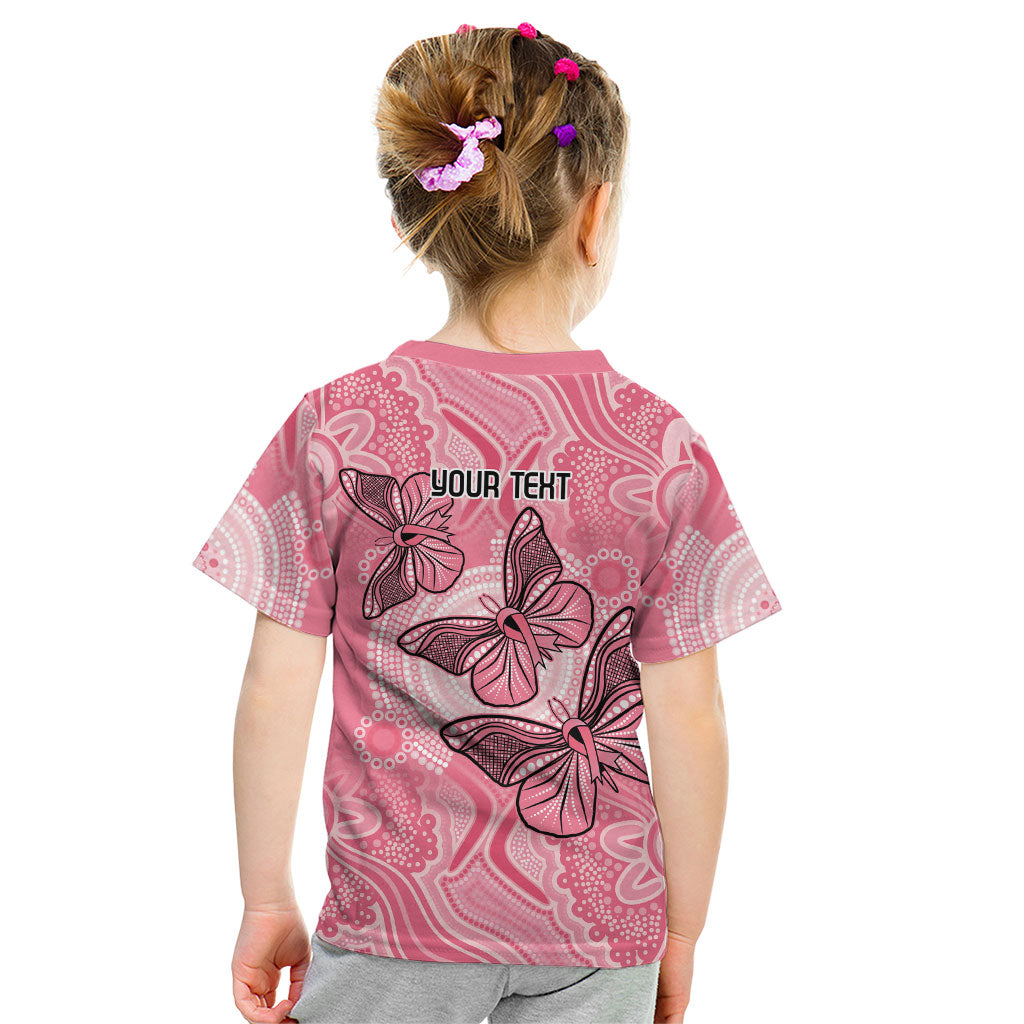 Personalized Pink Butterfly Spirit Kid T Shirt Australia’s Breast Cancer Support