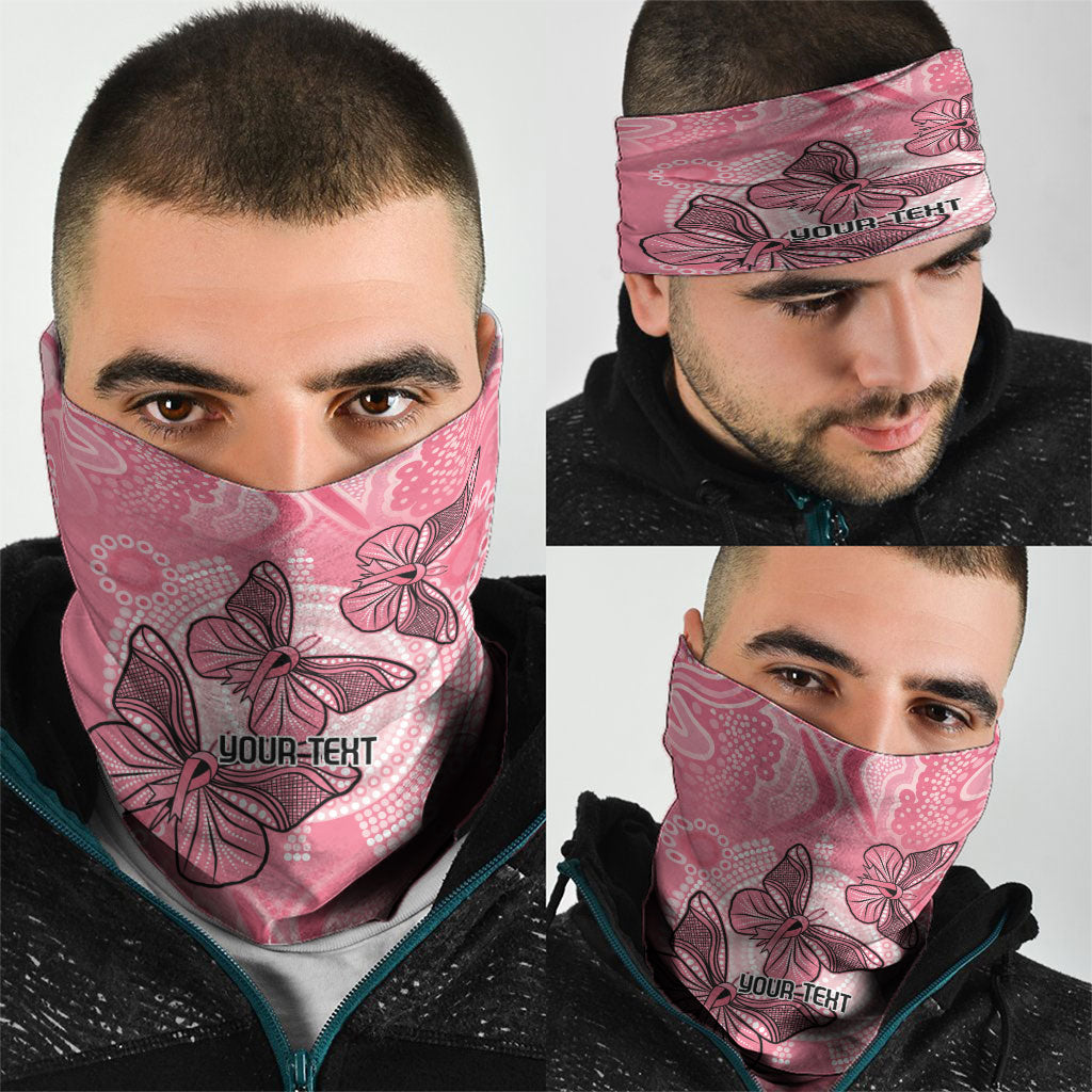 Personalized Pink Butterfly Spirit Neck Gaiter Australia’s Breast Cancer Support