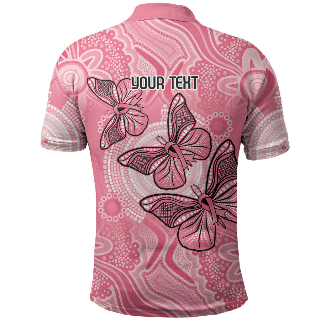 Personalized Pink Butterfly Spirit Polo Shirt Australia’s Breast Cancer Support