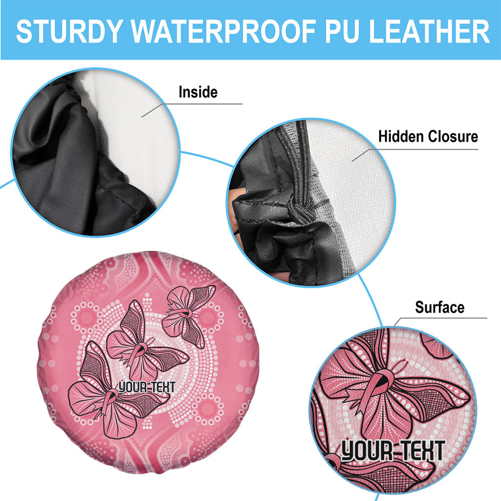 Personalized Pink Butterfly Spirit Spare Tire Cover Australia’s Breast Cancer Support