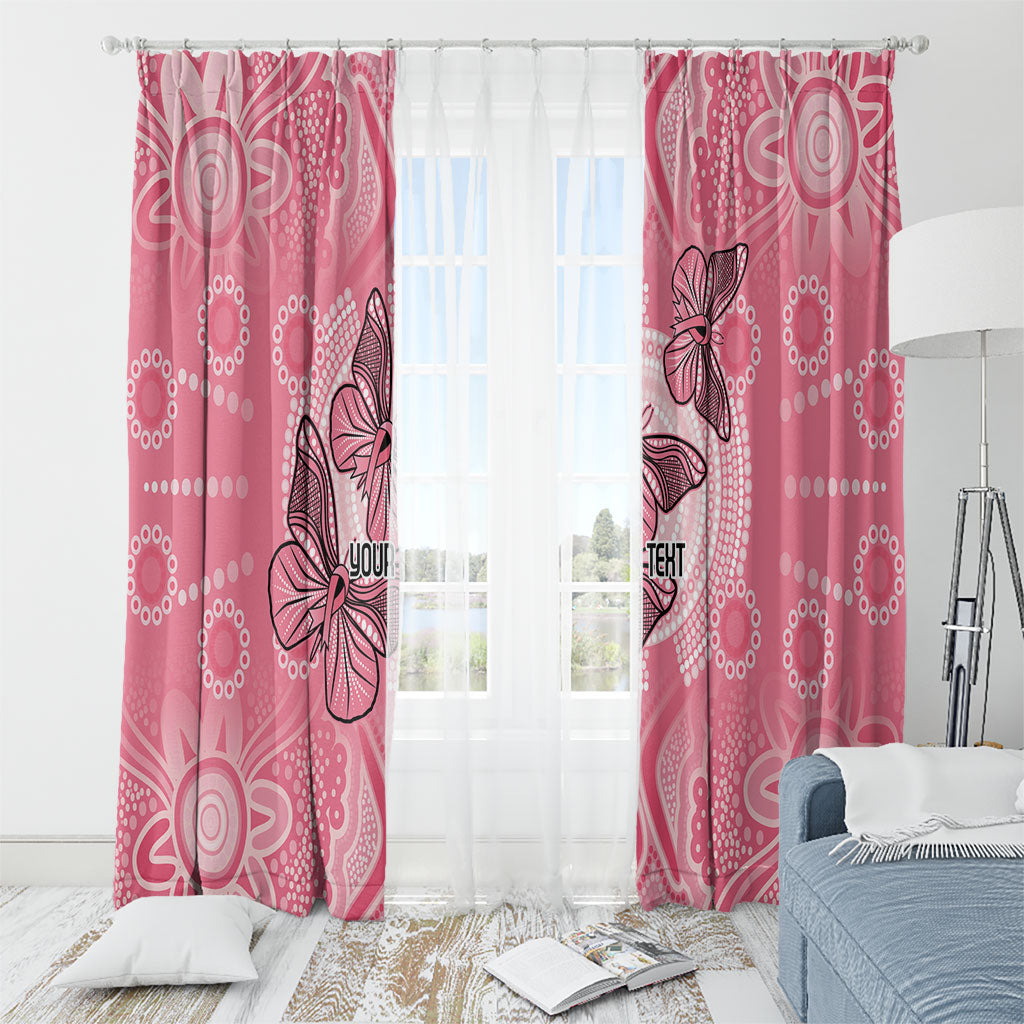 Personalized Pink Butterfly Spirit Window Curtain Australia’s Breast Cancer Support